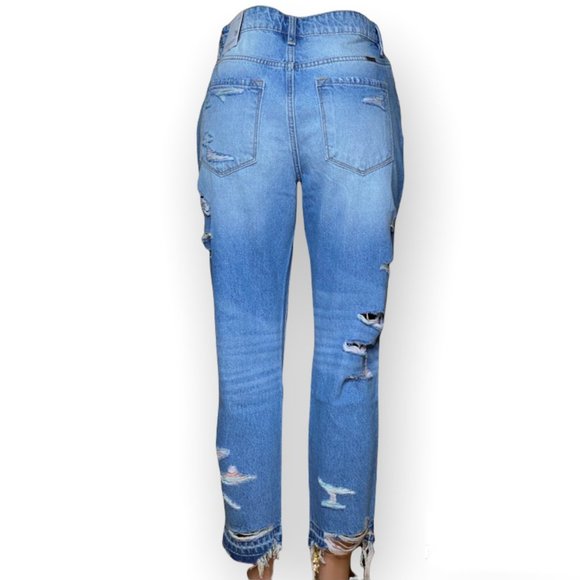 Rainbow Thread KanCan Boyfriend Jeans - Picture 3 of 5